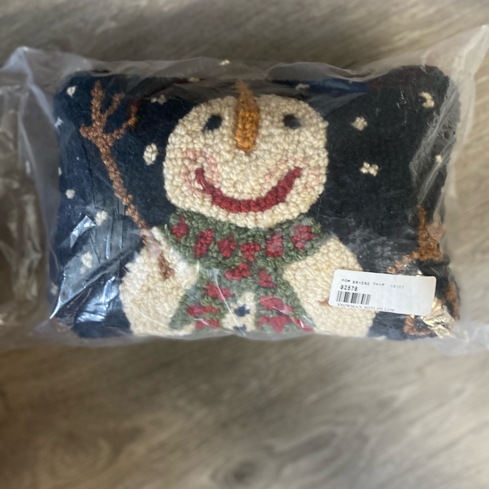 Festive Snowman Pillow